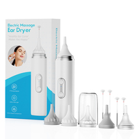 Ear Dryer for Adult and Kids Ear Water Remover Rechargeable Electronic Warm Air Ear Care Device with 6 Ear dryer Nozzle 3 Speeds