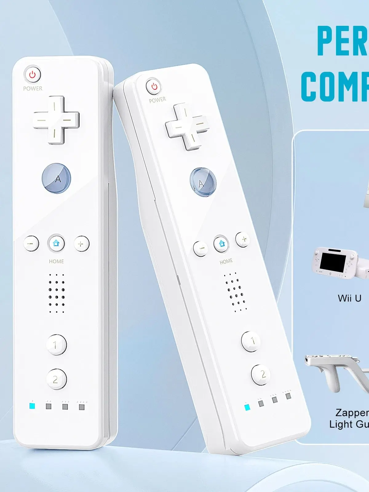 Kontrolery do gier dla konsoli Nintendo Wii/WiiU, kontroler 2w1 lewy/prawy joystick do gier, bezprzewodowy gamepad, pilot zdalnego sterowania, rocker — zdjęcie produktu 7