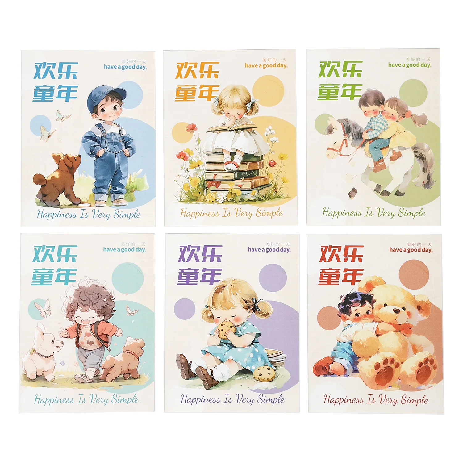 15pcs/1lot Kawaii Scrapbook Sticker Happy Childhood Scrapbooking Supplies Planner Decorative Stationery Sticker