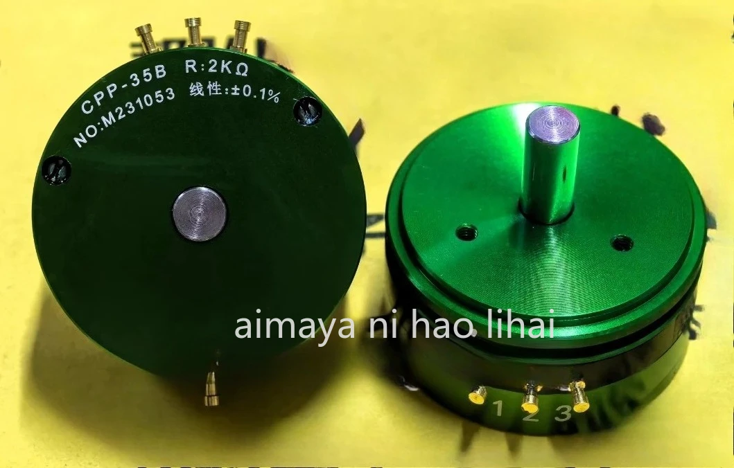 Double Out Shaft CPP-35 Precision Conductive Plastic Potentiometer Center Tap 1K2K 5K 10K