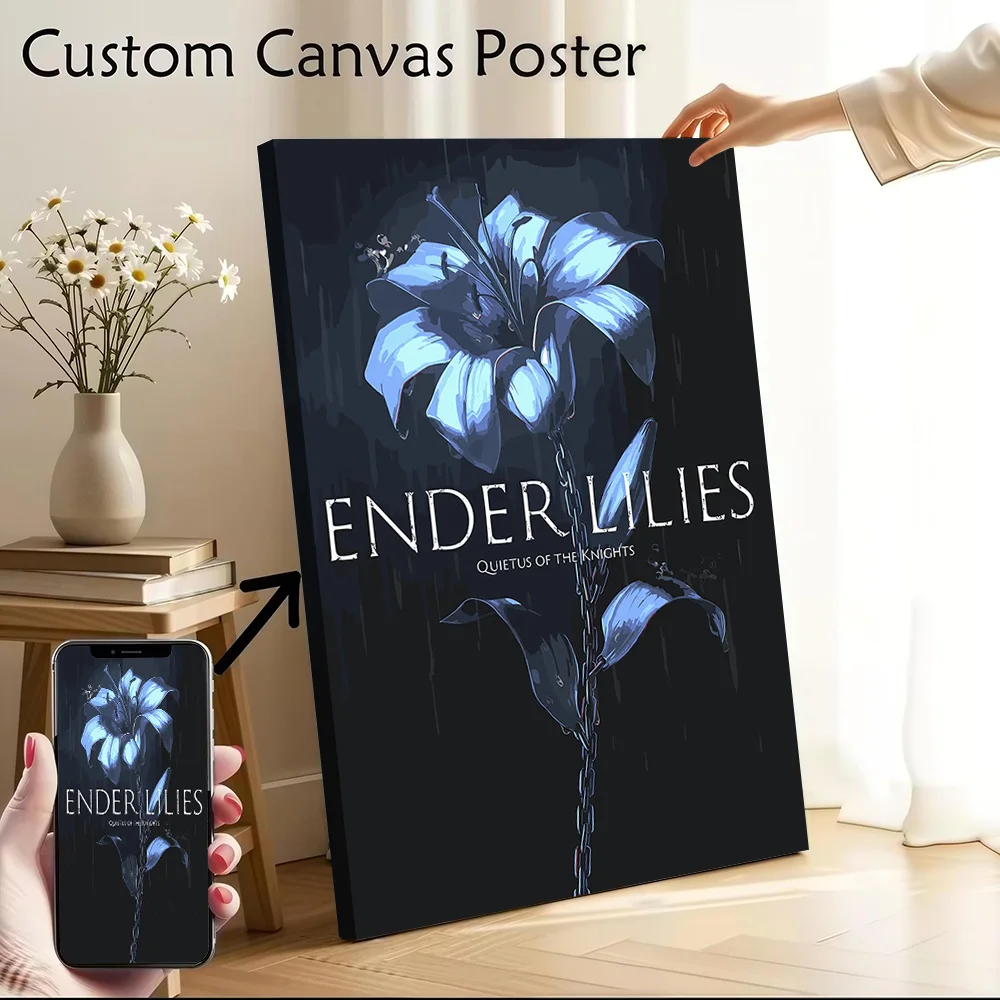 Ender Lilies Printed Canvas Poster Custom Pictures Wall Art Canvas Painting for Modern Home Decoration Living Room Decor Arts