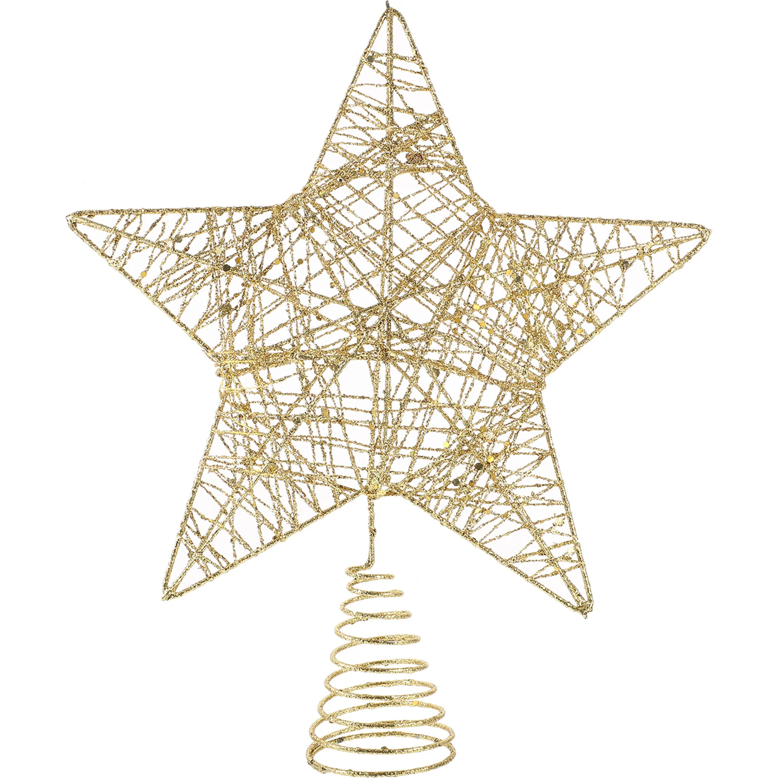 

Star Tree Topper Christmas Decoration for Treetop Holiday Wedding Party Indoor Outdoor Use Reusable Shatterproof Lightweight
