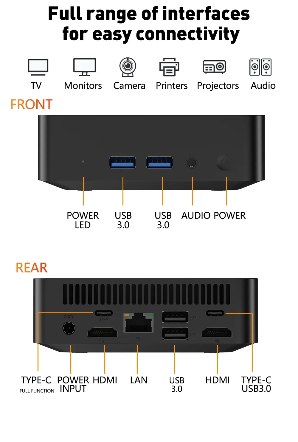 Portable Mini PC Mini PC Windows 11 Pro16GB/2TB M.2 SSD WiFi 6 BT 5.2 Laptop Bag Desktop Computer Core I9 10980HK/i3-6006U
