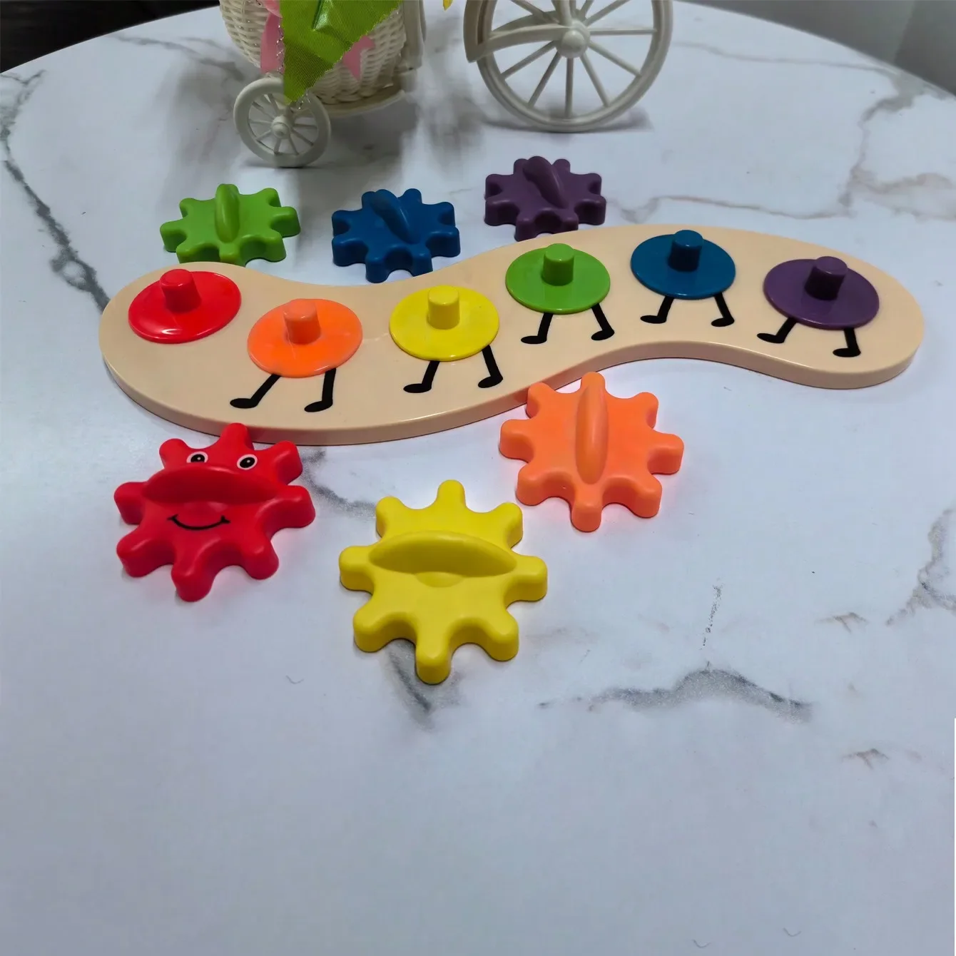 Regenboog-rupspeelgoed met 6 versnellingen |   Verhoog kleur en motorische vaardigheden |   Leuk STEM-cadeau voor kinderen |   Verjaardags- en kerstcadeau
