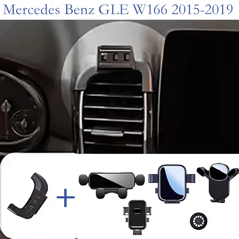 

Car Phone Holder For Mercedes Benz GLE W166 2015 2016-2018 2019 phone stand special car anti-shake navigation stand