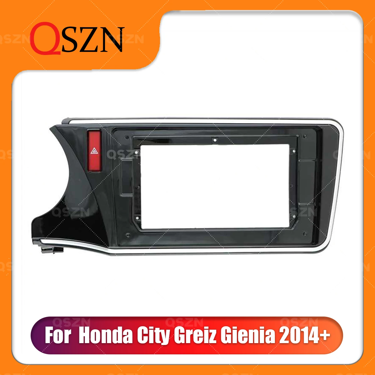 

QSZN 10.1 Inch Car Frame Fascia For Honda City Greiz 2014+ With Power cable Bezel Panel Fitting Frame Dashboard Mount Kit 2 Din