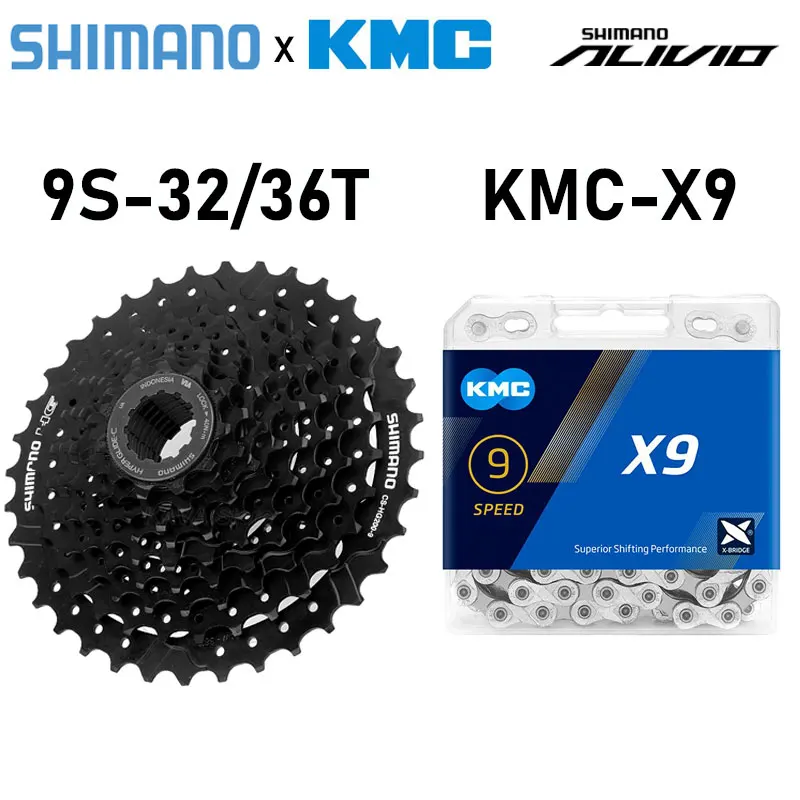 

Кассета для горного велосипеда Shimano ALTUS CS HG200 9 S, K7 9 скоростей, 32T 36T, велосипедный свободный круг 9 В, KMC цепь, 116 звеньев, велосипедная часть