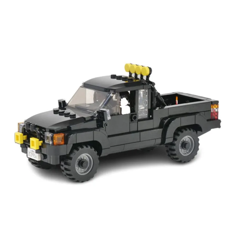 

Technical Car 1985 Movie Back to the Future 4x4 Pickup Truck Sportscar Sets Building Blocks Vehicles Bricks Toys Kids Gifts