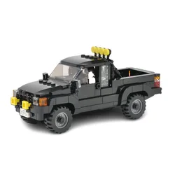 Technical Car 1985 Movie Back to the Future 4x4 Pickup Truck Sportscar Sets Building Blocks Vehicles Bricks Toys Kids Gifts