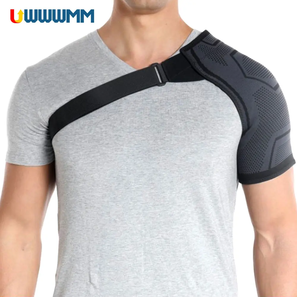 

1pc New Sports Shoulder Brace - Adjustable Rotator Cuff Support and Arm Sling for Men and Women, Prevents Strains & Dislocations