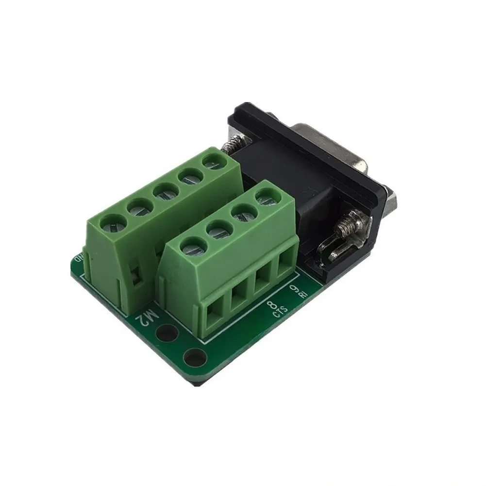 Serial Port Adapter DB9 Terminal Block For Secure Wiring All-copper Construction Oxidation Resistant Clearly Labeled Pins