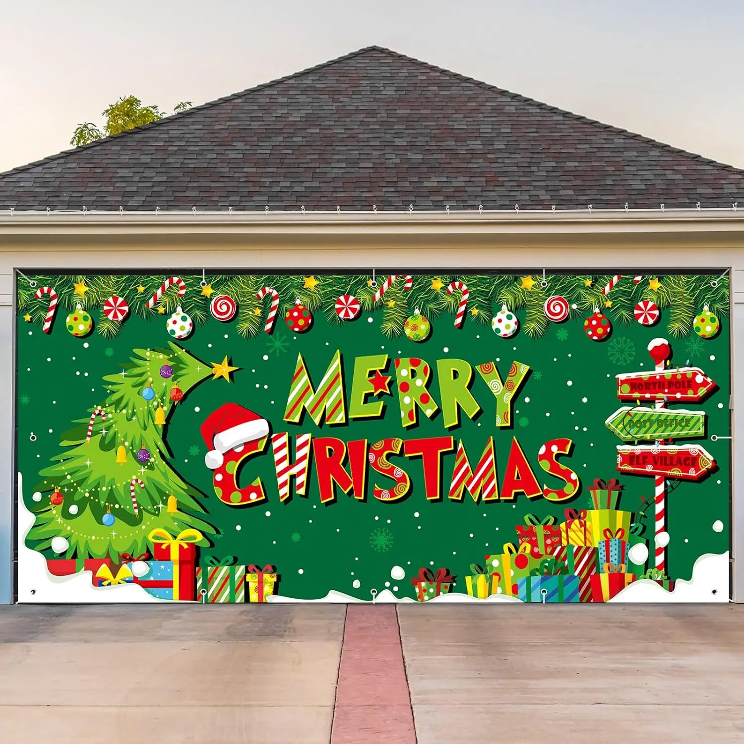 arbre-de-noel-vert-16x7-pieds-couverture-de-porte-de-garage-joyeux-noel-banniere-de-decoration-de-vacances-saisonnieres-d'hiver-decorations-de-fete-a-domicile