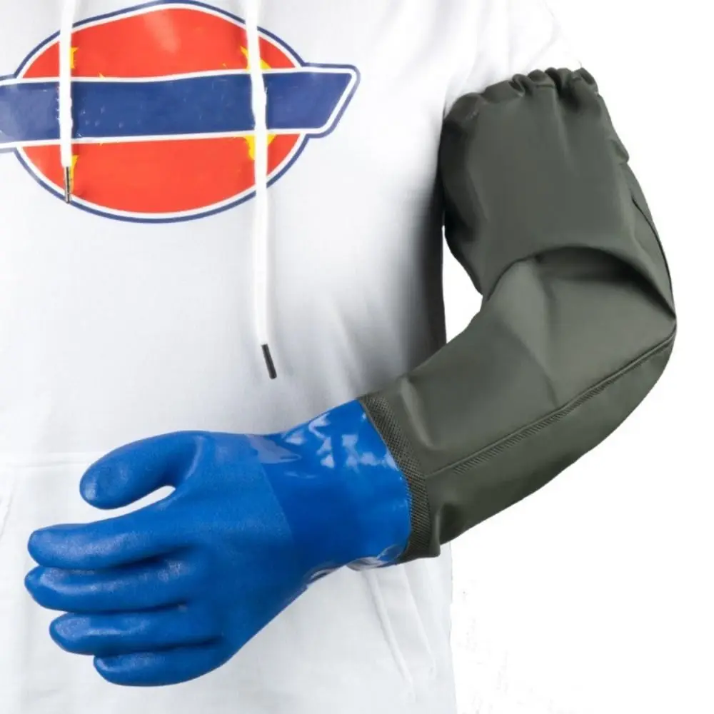 Pond Gloves, Long Arm Waterproof Gloves,Long Rubber Gloves for Men and