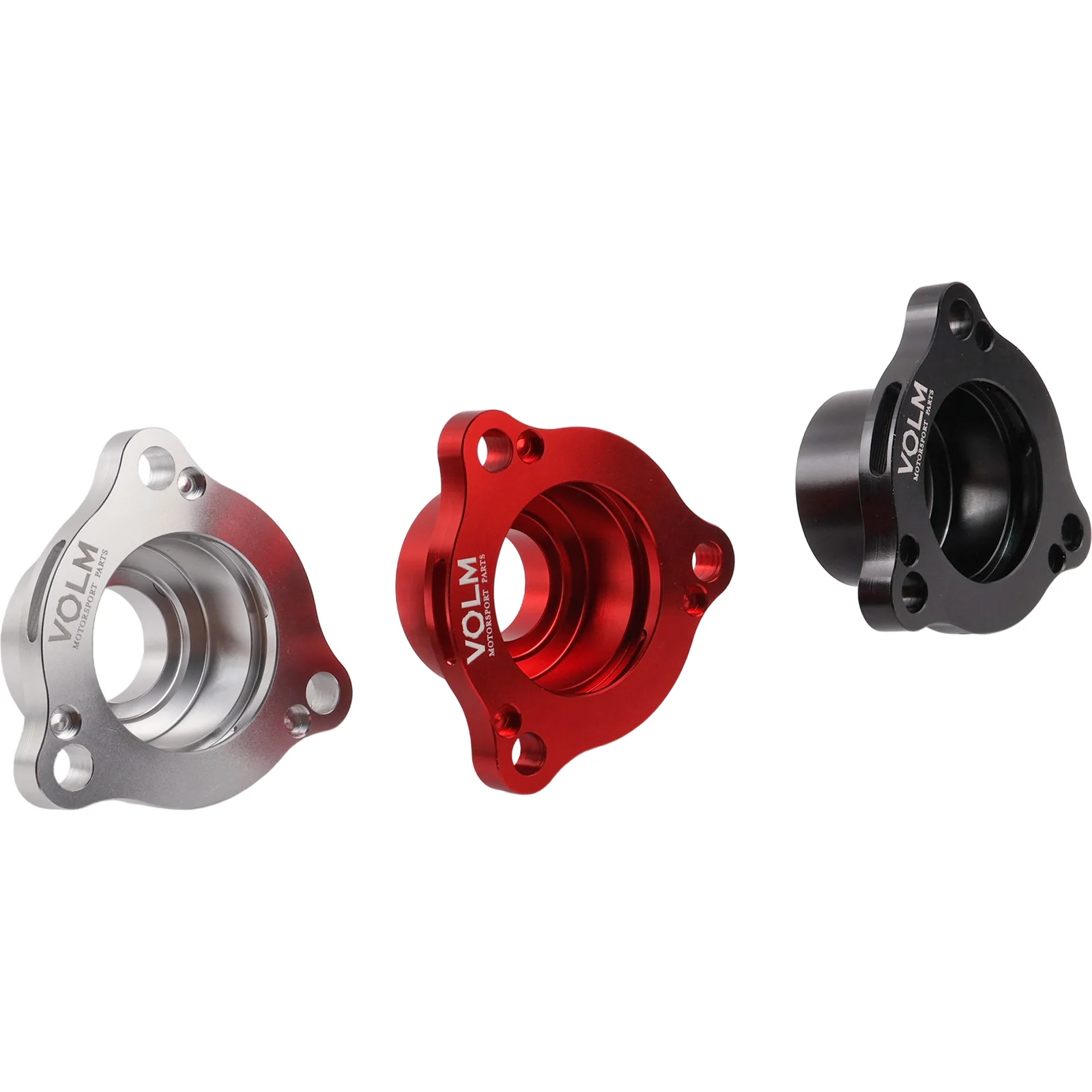Aluminum Turbo Diverter Blow Off Valve Adapter Spacer For Audi A3 8V A4 B9 Q5 TT For VW For Golf MK7/7.5 GTI/R VOLM LOGO view 3