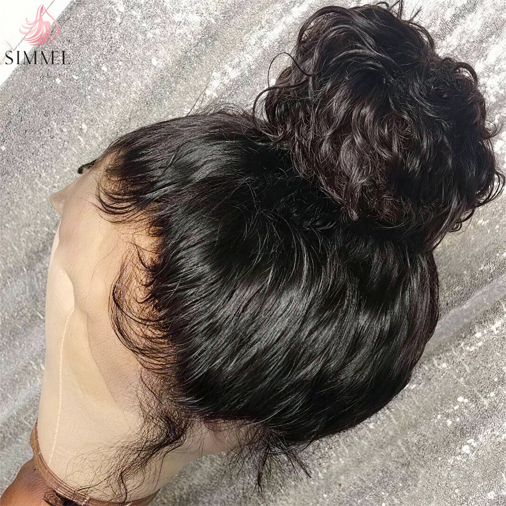 

360 Lace Frontal Wigs Human Hair Pre Plucked 30 Inch 180% Density HD Transparant Full Lace Human Hair 360 Wigs for Women 12A