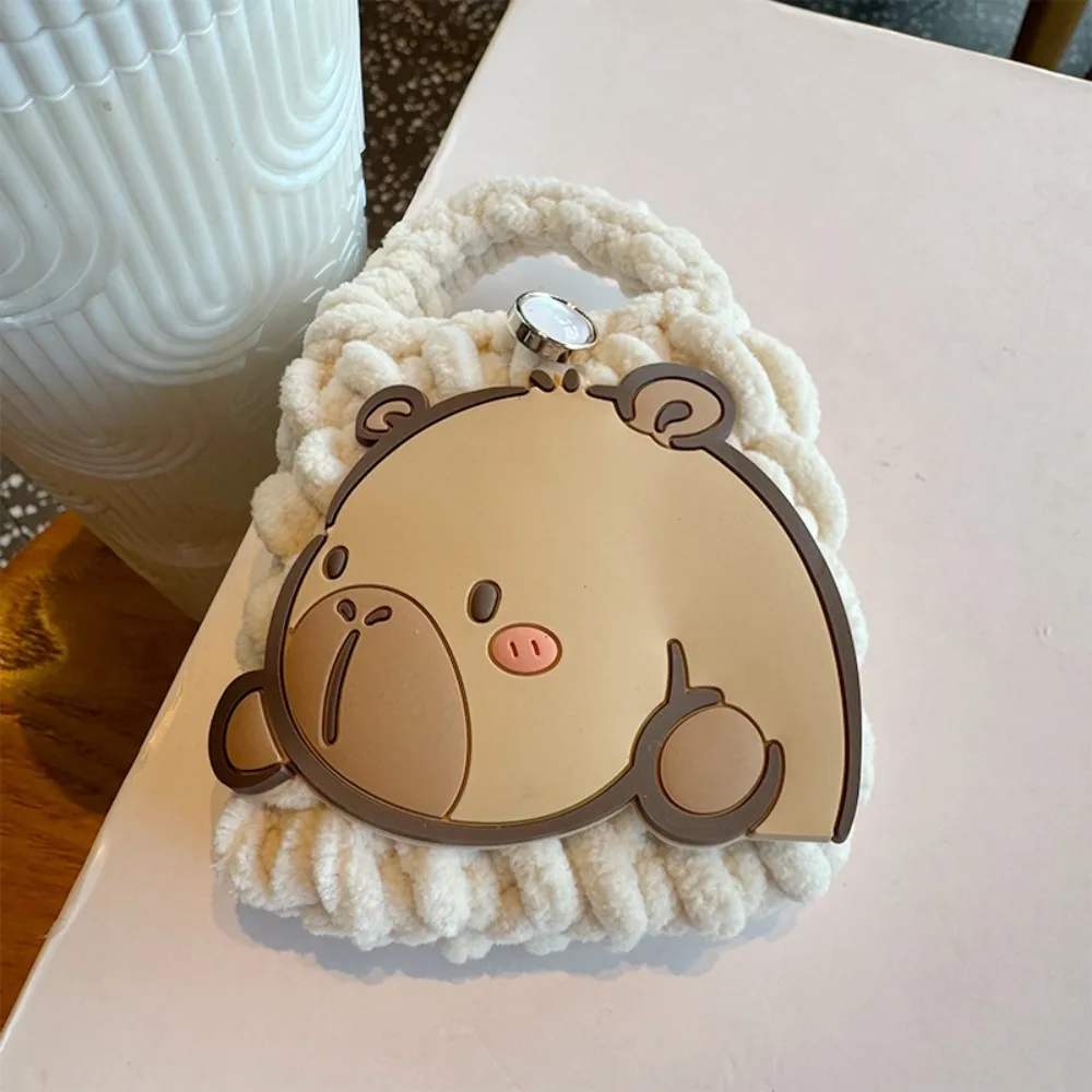 

Cute Handmade Capybara Coin Purse Anti-fall Mini Headphone Bag Storage Cartoon Plush Protective Case