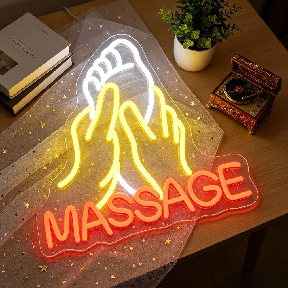 Spa Wellness Retreat - Enseigne néon LED USB à intensité