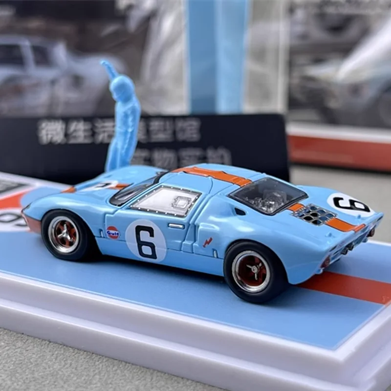 FY 1/64 Ford GT40 Mk1 P/1075 LeMans 24 horas de liga de brinquedo veículo motorizado modelo de metal fundido presentes