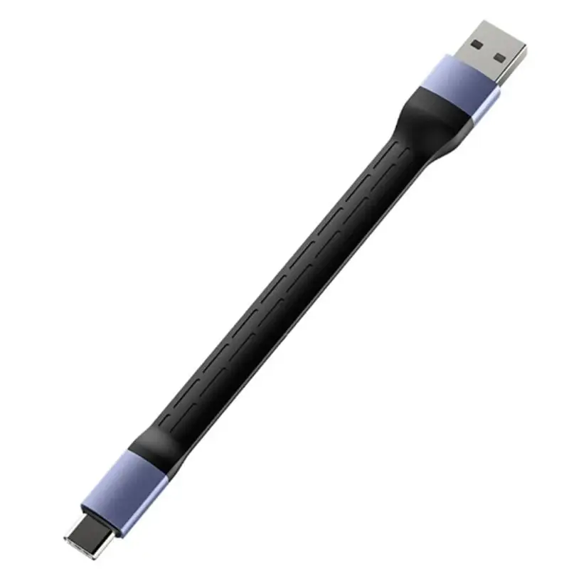 652F Short USB Type C Cable 40Gbps Fast Speed Data 240W Fast Charging Durability 15CM Length