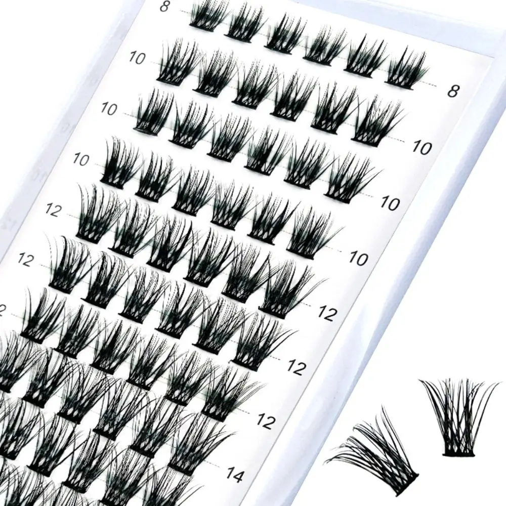 Soft Fluff Individual Cluster Lashes Dramatic Faux Mink Lash Clusters Long Wispy Volume DIY Eyelash Extension at Home