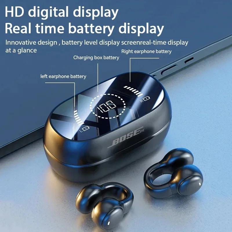 سماعة Bosebye M47 بلوتوث أصلية TWS لاسلكية رياضية توصيل عظمي ستيريو بيس مع مايكروفون - 3