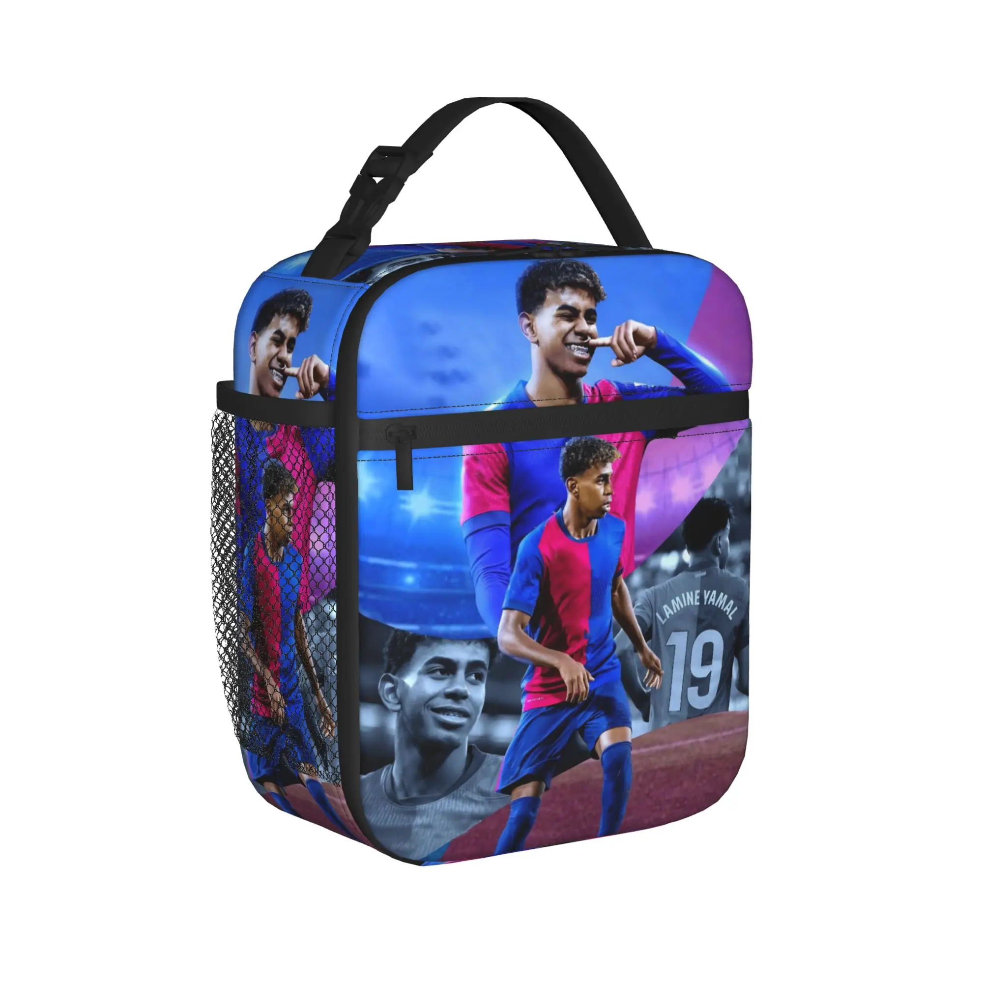 Lamine Y-Yamal Insulated Lunch Bags Thermal Bag Lunch Container Number 19 Football Tote Lunch Box Bento Pouch Office  Outdoor