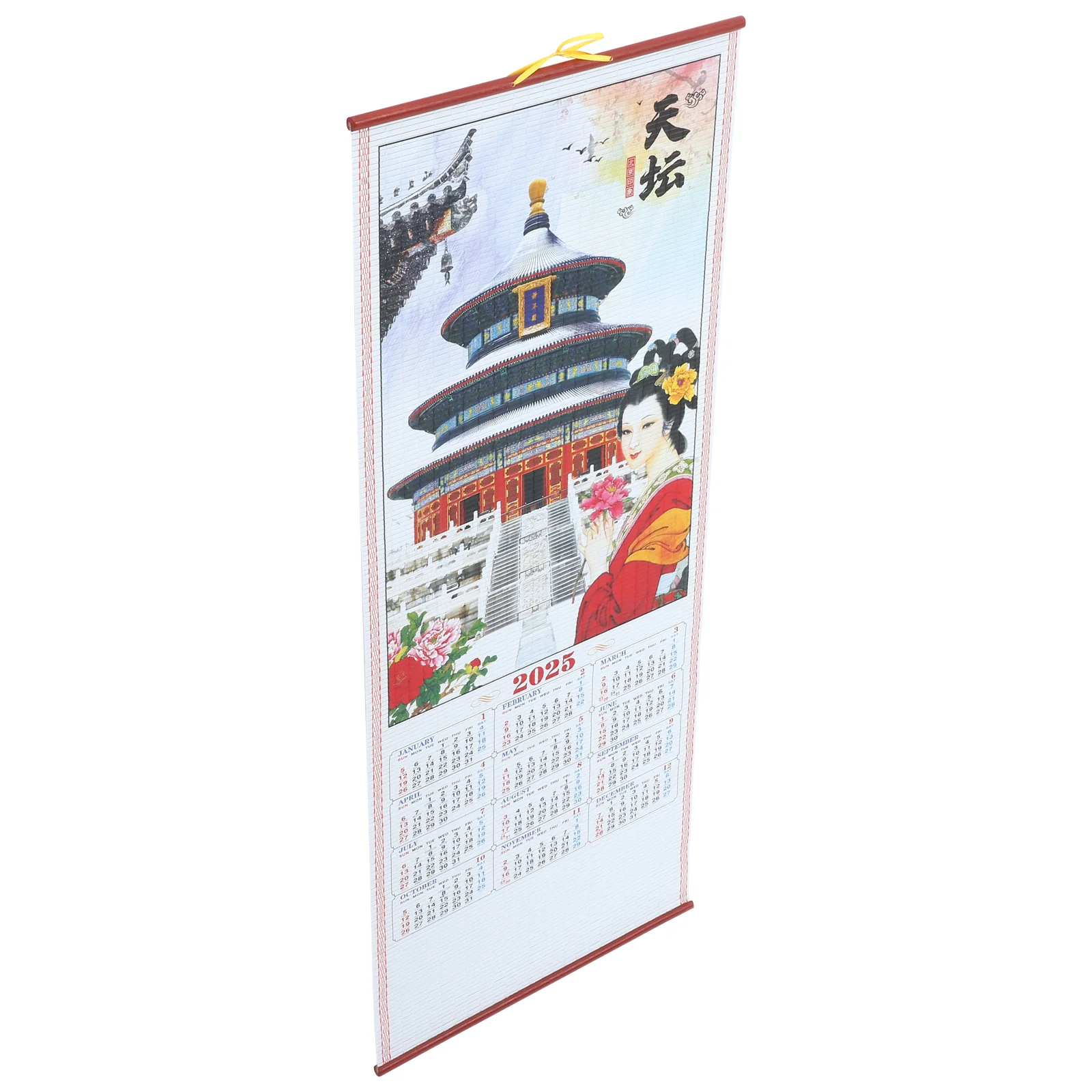 

Year of The Snake Hanging Scroll Calendar Clear Printed Monthly Whiteboard Sturdy Delicate Family Wall Paper Office Chinese