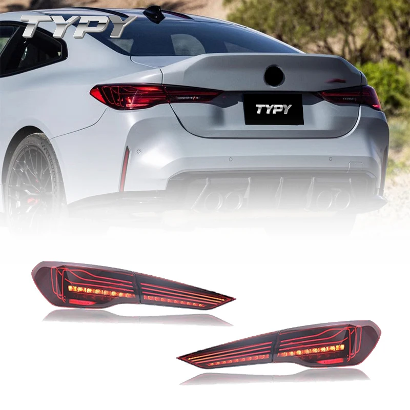 

Car LED Tail Light Rear Lamp Tail Lamp Accessories For BMW 4 Series M4 G22 G82 2020-2023 Modified CSL Taillamp