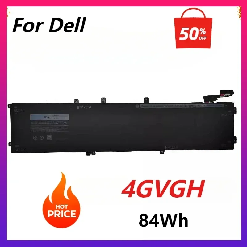 New 4GVGH Laptop Battery for DELL Precision 5510 XPS 15 9550 Series 1P6KD T453X  6 Cells  84WH
