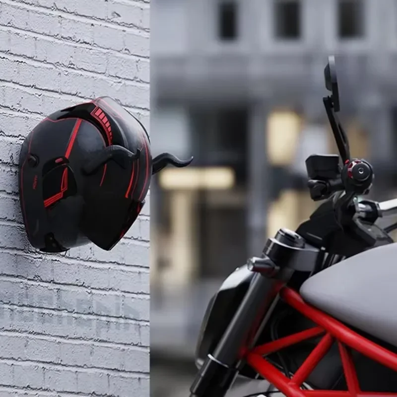 Motorcycle Helmet Hook Racks Multipurpose Hanging Hook Indoor Organizer Jacket Storage Holder Kitchen Cabinet Shelf Wall Hooks