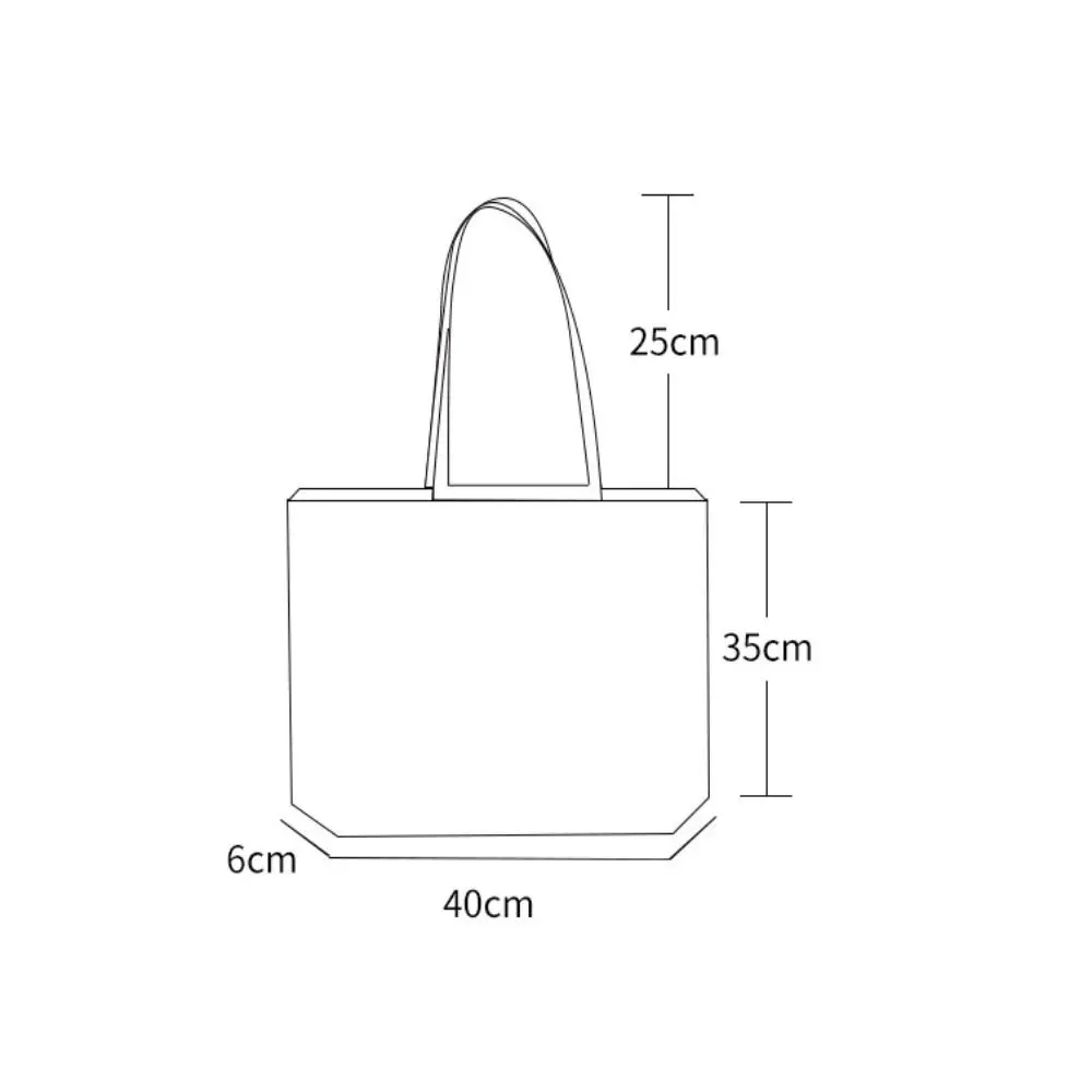 Borsa Shopper a tracolla in tela da donna borsa per la spesa riutilizzabile in tessuto di cotone Eco per borsa da donna per studenti borse per libri