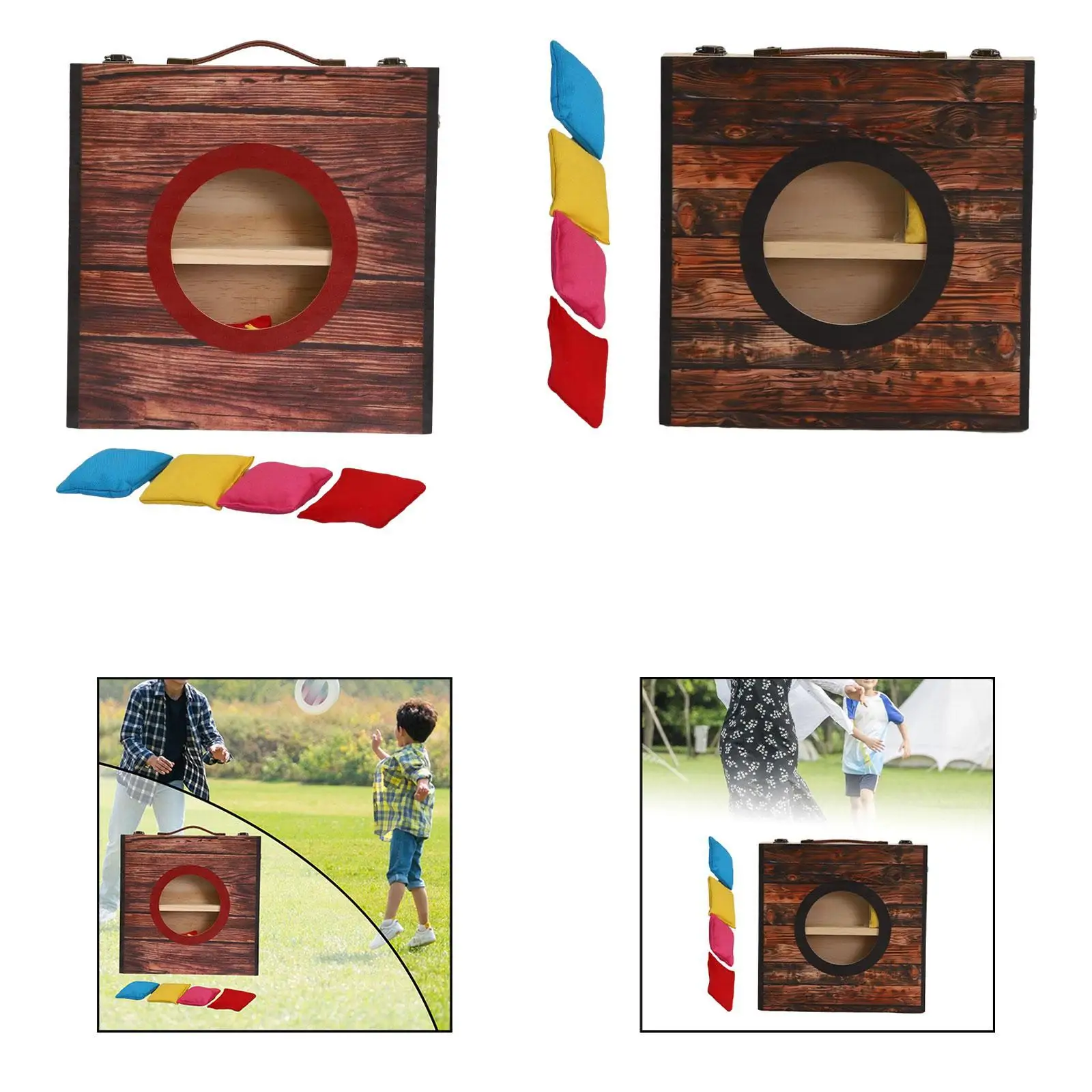 Tablero de Cornhole de escritorio, juego de Cornhole de mesa, regalos, lanzamiento de bolsas de frijoles portátiles