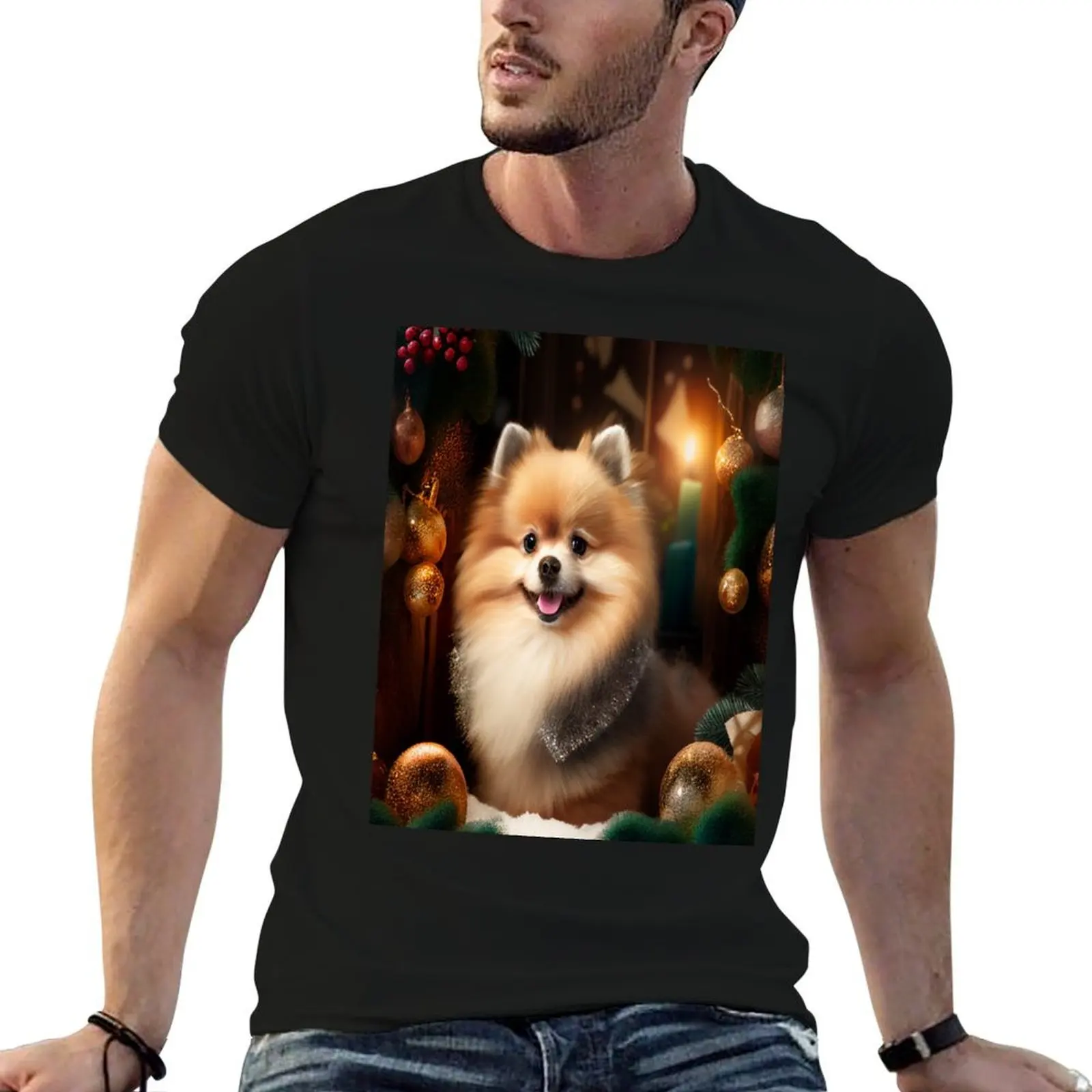 Pomeranian T-Shirt new edition anime clothes mens funny t shirts
