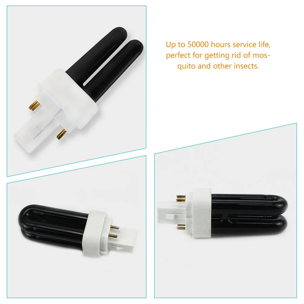 استبدال لمبة الأشعة فوق البنفسجية 7W لمبة الضوء الأسود متوافقة مع Gm910 ملحق مصباح الحشرات ملحق فخ