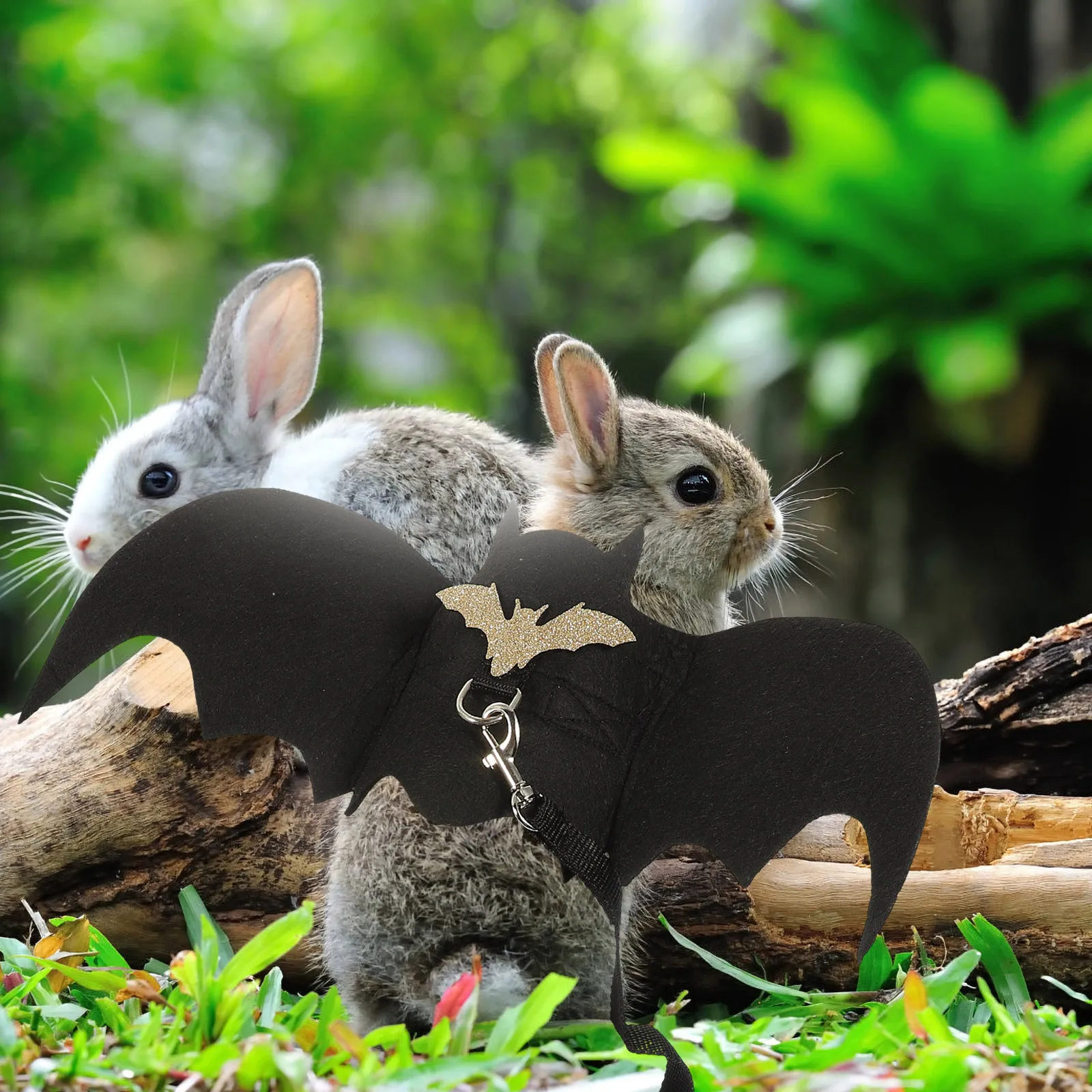 

Halloween Bat Wings Pet Costume High grade Material Wear resistant Bunny Clothes Rabbit Harness Cosplay Pets Party Dog Coat