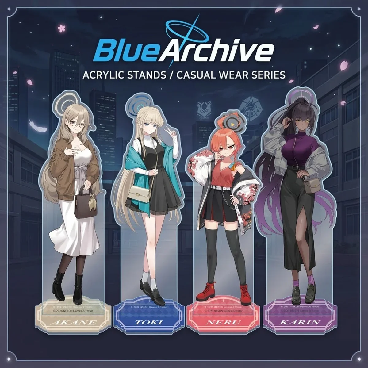 Game Anime Blue Archive 15cm Acrylic Stand Keychain Shiroko Hoshino Mika Arona Double Sided Desk Bag Charm Birthday Fan Gift