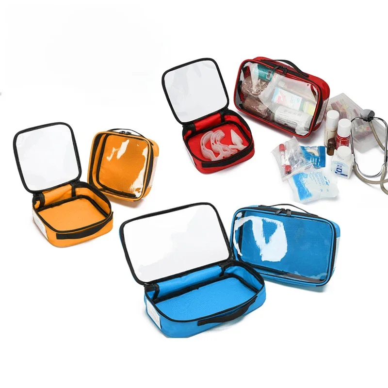 Medical Storage Bag Travel First Aid Kits Bag Emergency Supplies First Aid Bag Pill Bottle Organizer for Travel Workplace Car