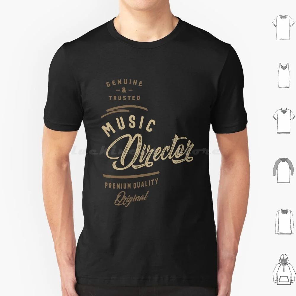 

Music Director T Shirt Big Size 100% Cotton Music Director Jobs Work Occupations Profession Typography Director Music