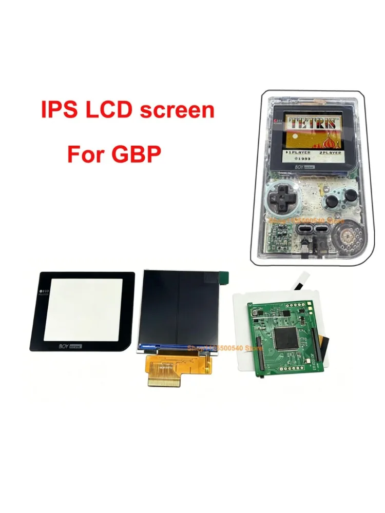 Nowy ekran LCD GBP. 2.6-calowy ekran IPS o oryginalnym rozmiarze i wysokiej jasności do Gameboy Pocket (GBP). Łatwy w instalacji. — zdjęcie produktu 7