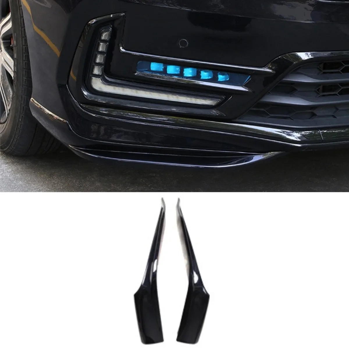 

For Honda Odyssey 2022-2026 Car Bumper Splitter Diffuser Spoiler Body Kit Bumper Protector Corner Trim Accessories Tunning Part