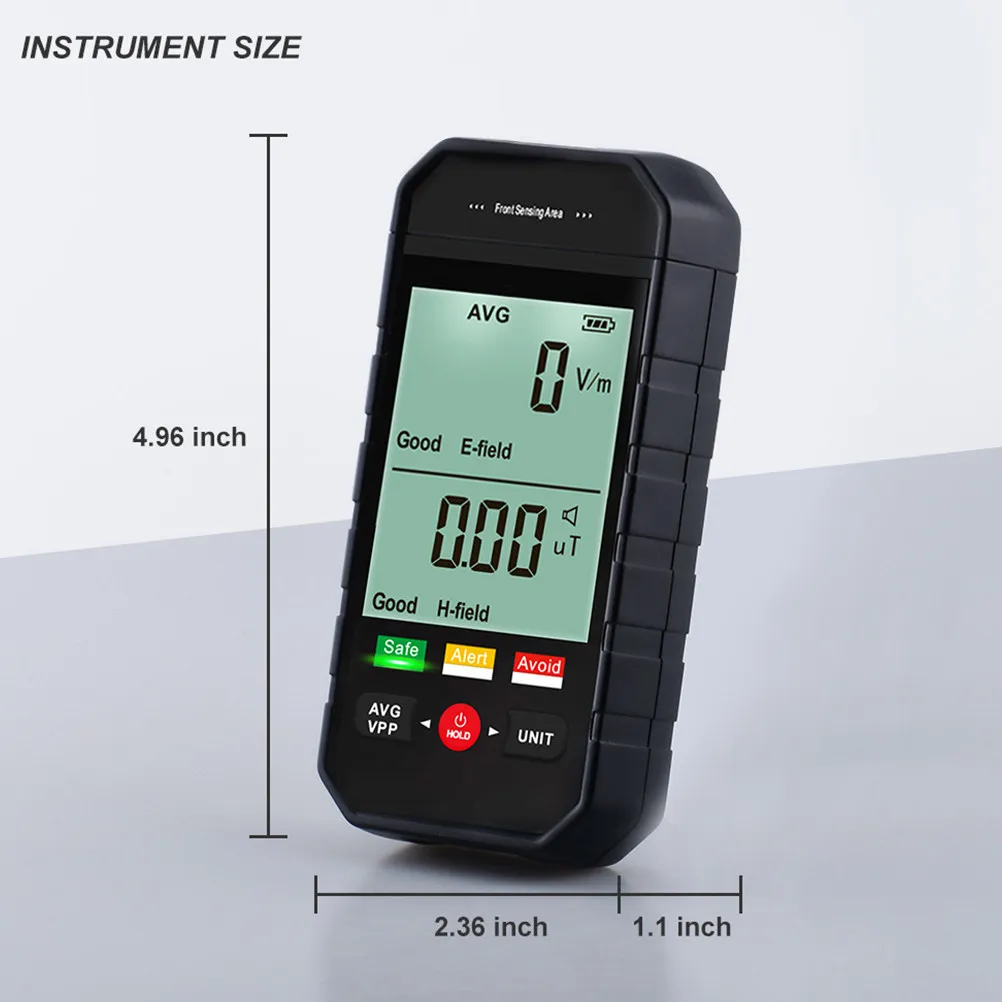 Electromagnetic Radiation Portable Compact Electric Magnetic Field Tester Emf Meter Digital Radiation for Home