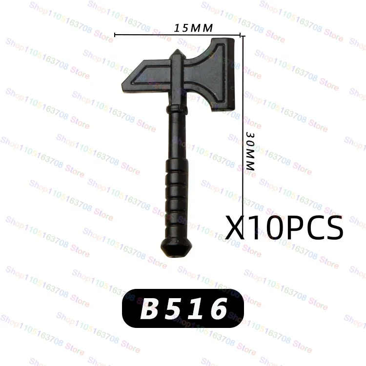 PJT051 Średniowieczne Akcesoria Miecze Łuki Strzały Włócznie Tarcze Mini Figurki Akcji Klocki Model do Składania Zabawki