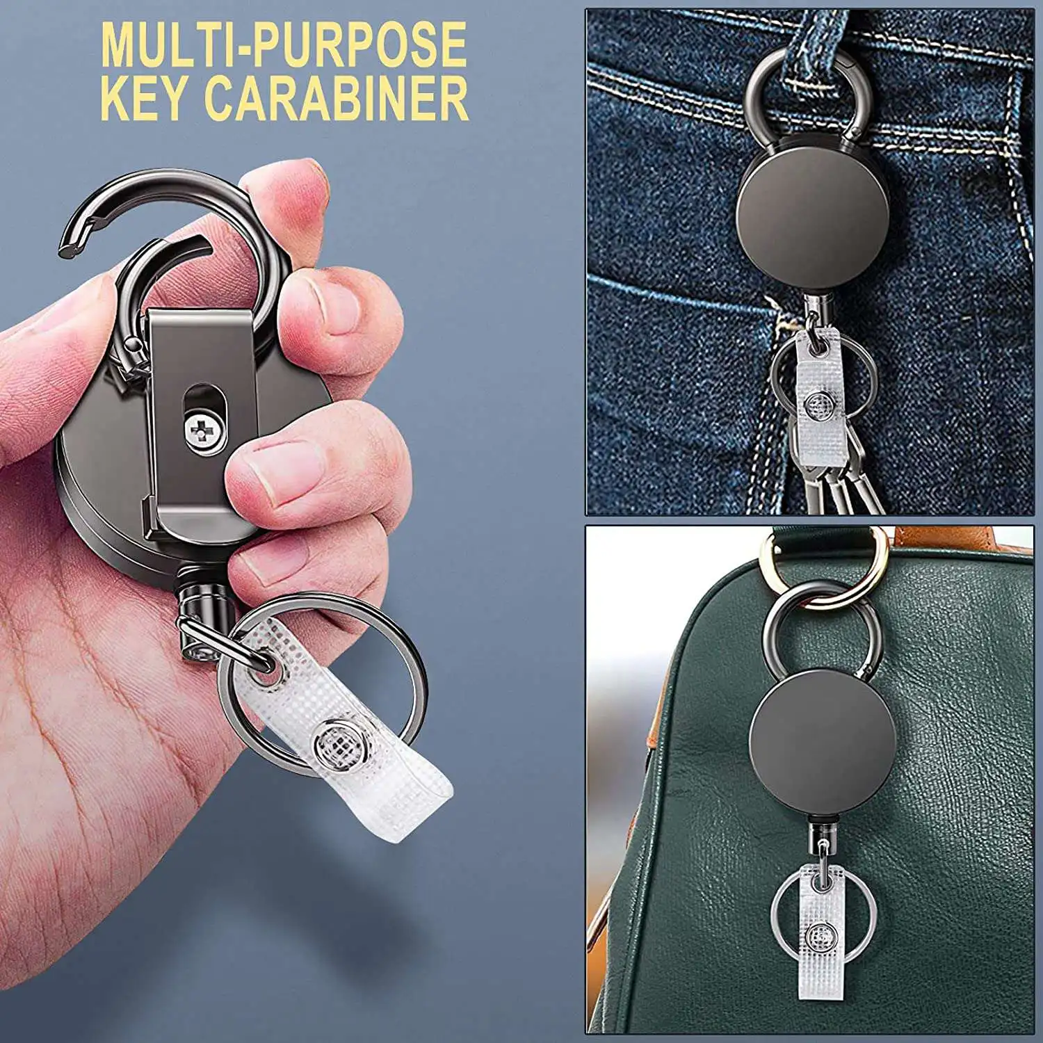 Выдвижной держатель для бейджей, катушка с пластиковыми держателями для идентификационных карт, держатели для бейджей для офисных работников