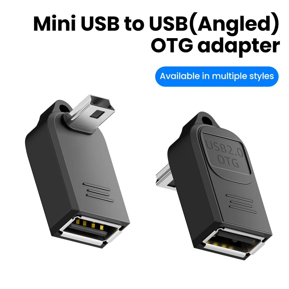 Mini USB to USB Female Adapter Support USB Drive Mouse Car charging Transmission OTG adapter for MP3 MP4 Card reader