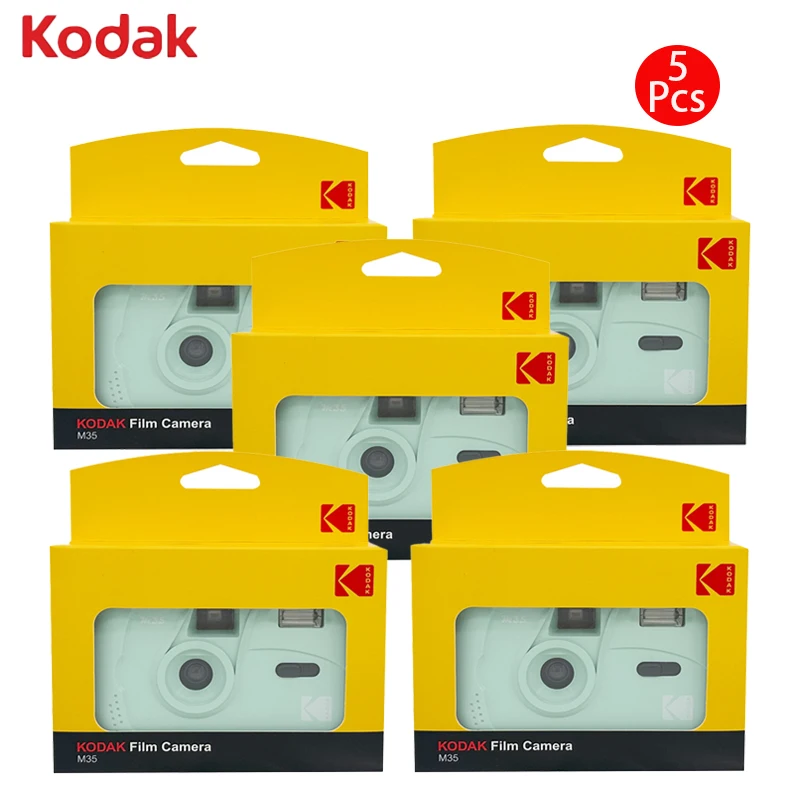 Пленочная камера Kodak Green 35 мм, 1/2/3/4/5 шт. Kodak M35, ручная ретро-классическая пленочная камера 135, одноразовая пленочная камера