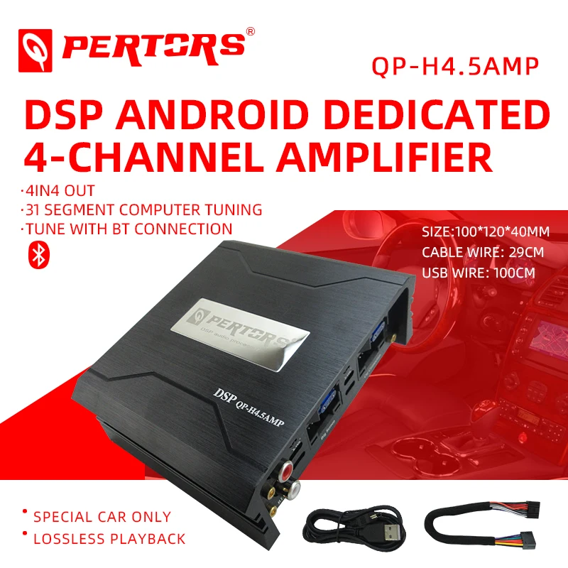 

QPERTORS QP-H4.5AMP for Andrio Audio System Amplifier 4 Channel Car Audio