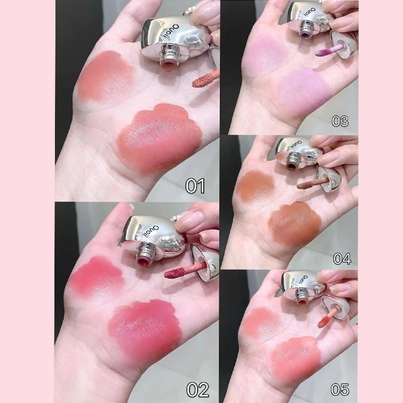 المخملية السائل مسحوق أحمر الخدود القلب الفراولة الخوخ الوجه الصباغ دائم الطبيعية منخفضة مشبع تينت كريم أحمر الخدود عصا ماكياج #6