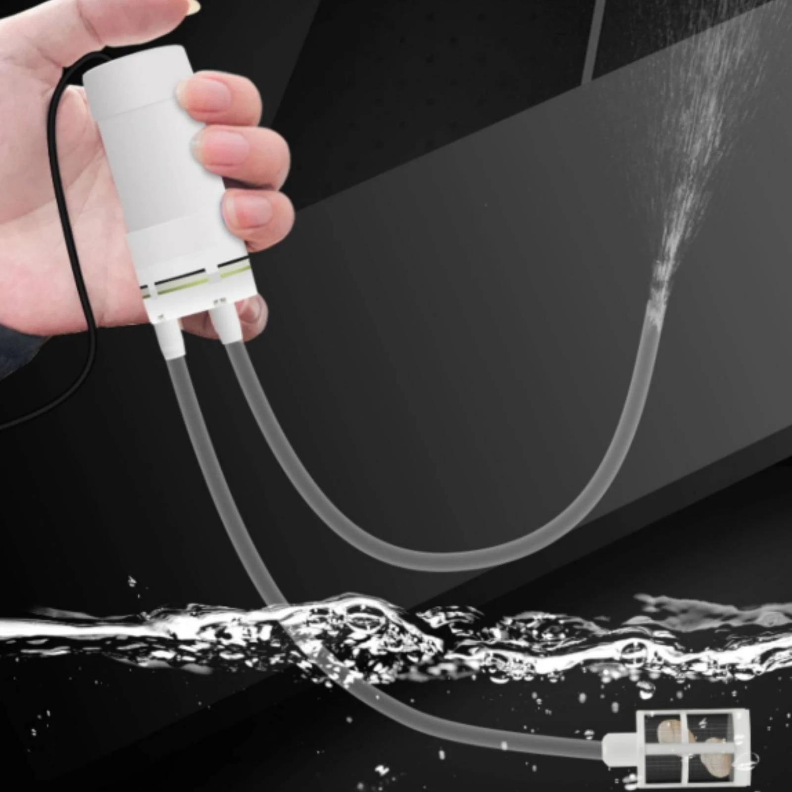 Self Priming USB Water Pump 5V2A Utility Pump with Hose for Small Workshop Tasks