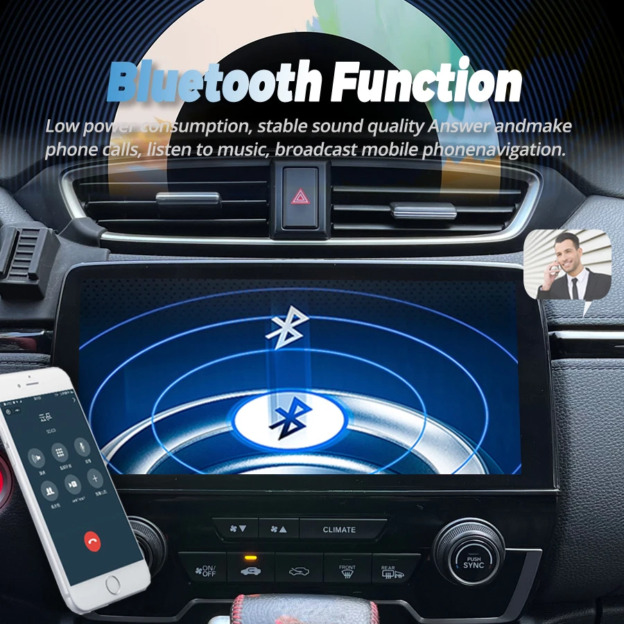 Reproductor Multimedia con pantalla de estilo Original para coche, Radio con Android 13, GPS, vídeo, unidad principal CarPlay, para Honda CR-V 2019 CRV 2022 10,33 pulgadas