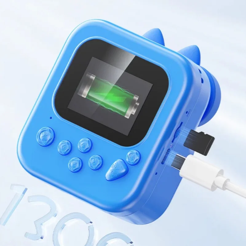 Câmera Instantânea HD para Crianças com Impressora, Timer, Fotos e Vídeos, Presente para Estudantes, Gravador de Vídeo Portátil